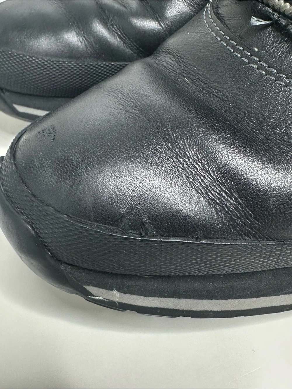 Timberland Black Leather Lace Up Wedge Heel Ankle Boots Womens Size 7 89395